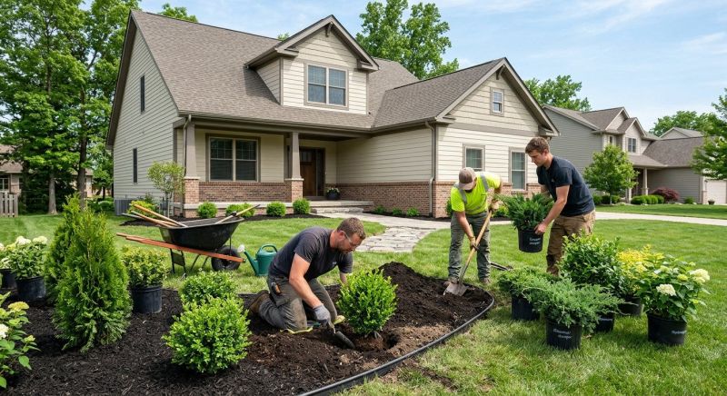 Landscape Mulch Installation